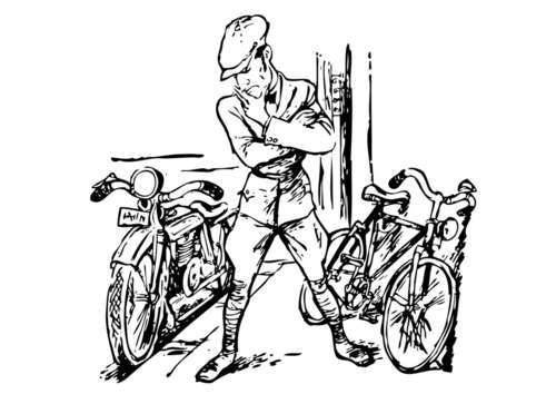 immagine Motociclisti e ciclisti